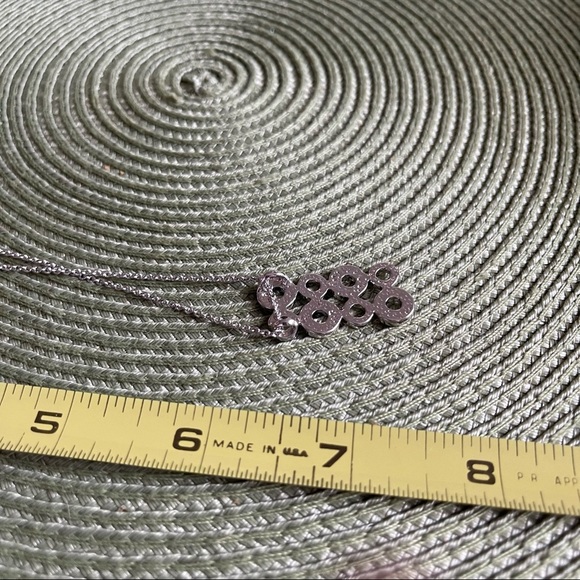 18K Gold Electroplated Geometric Clear Stone Necklace - Picture 6 of 6